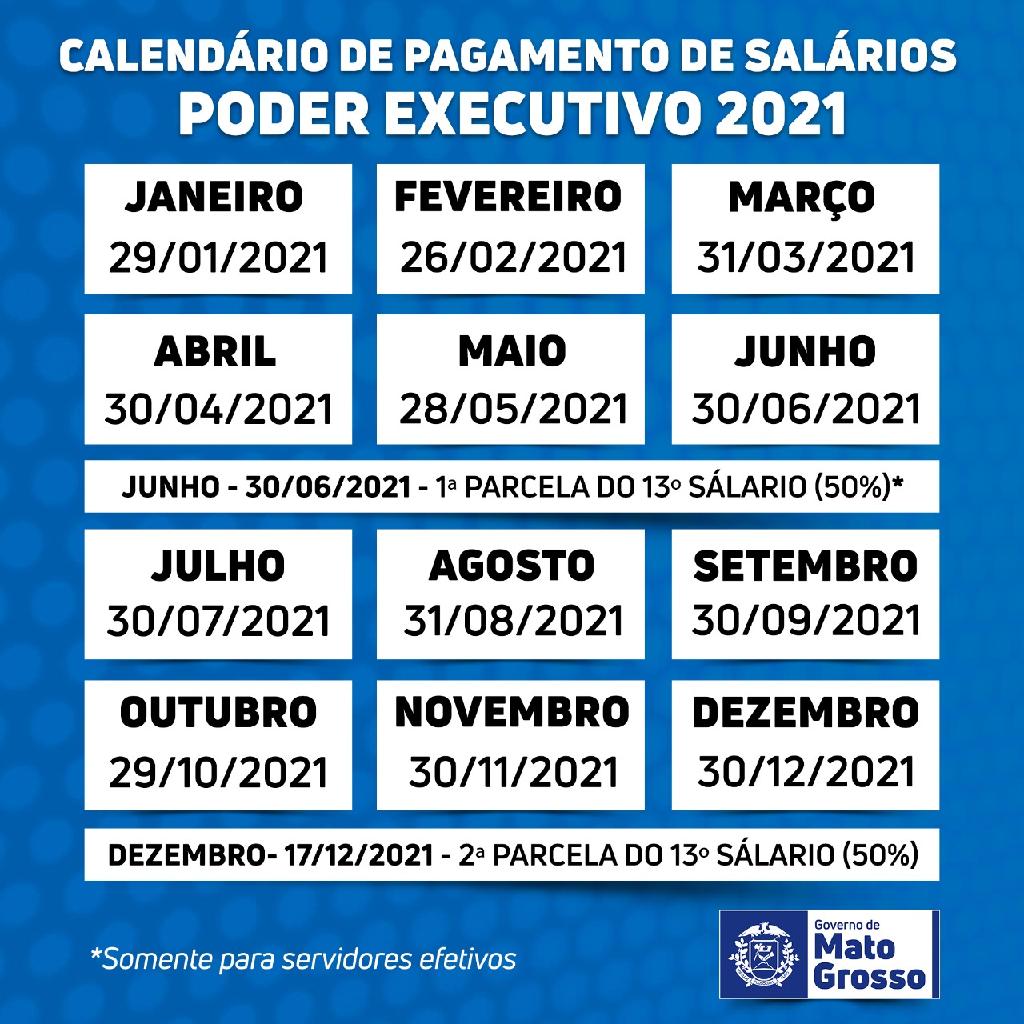Calendário de Pagamentos